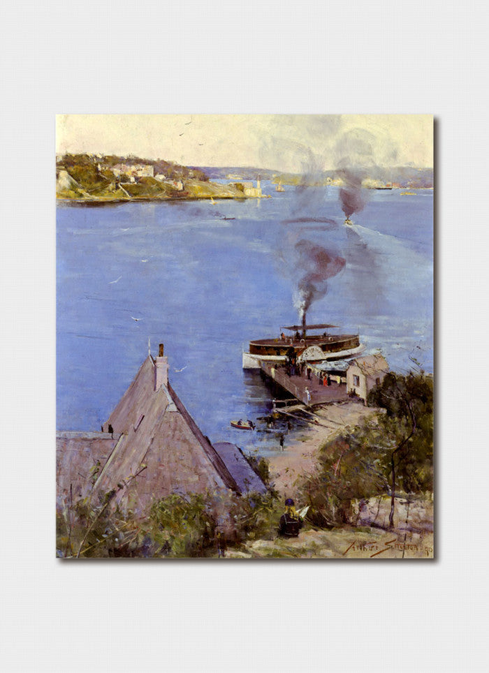 Australian Impressionism -  From McMahon's Point Fare One Penny
