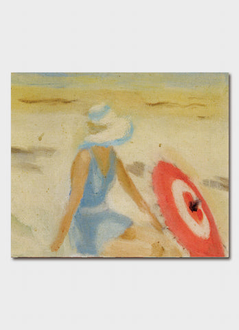 Clarice Beckett Art Card - The Red Sunshade
