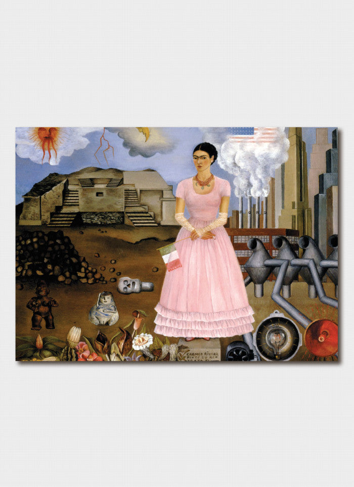 Frida Kahlo - Self Portrait on the Borderline between Mexico & the United States