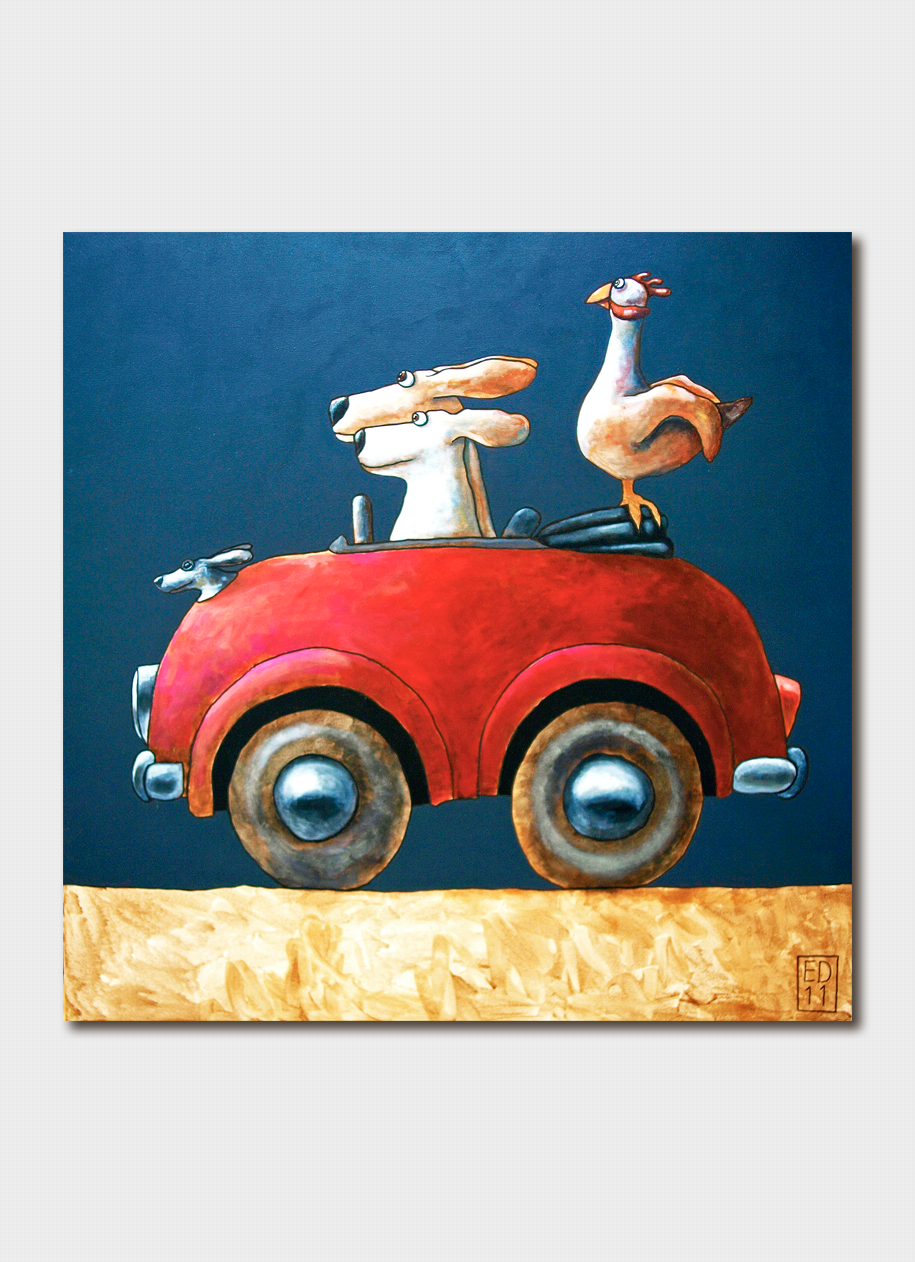 Ed Van Der Hoek Art Card - Chicken Wings