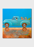Ed Van Der Hoek Art Card - FJ Ute