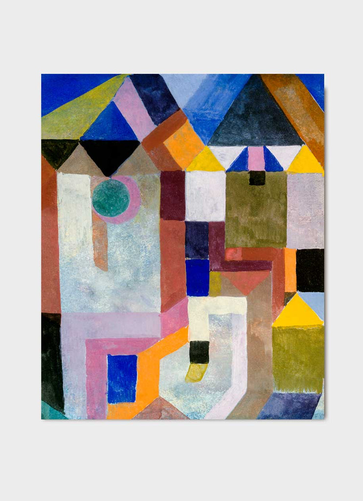 Paul Klee art card - Colourful Architecture