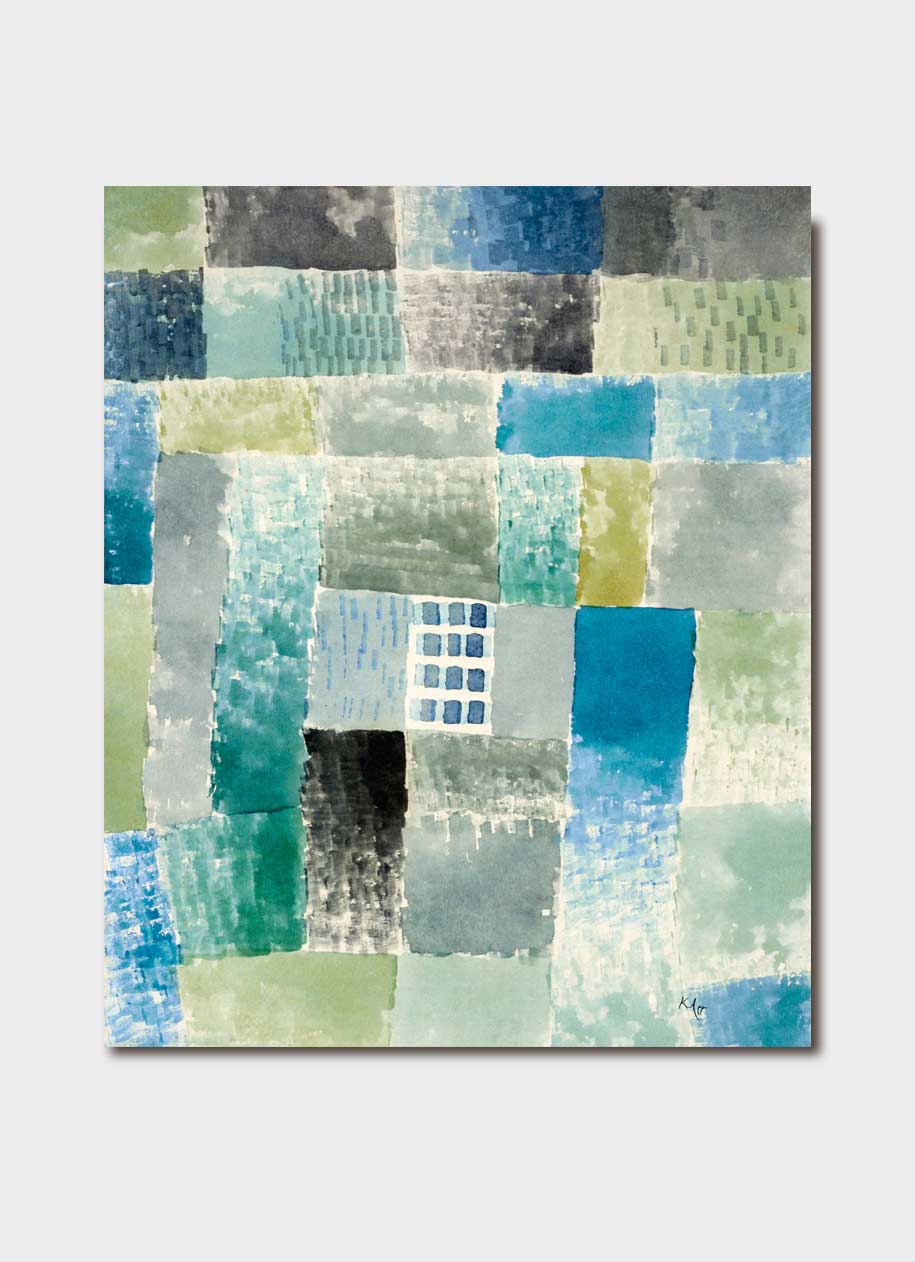 Paul Klee art card - First House in a Settlement – Paper Parrot