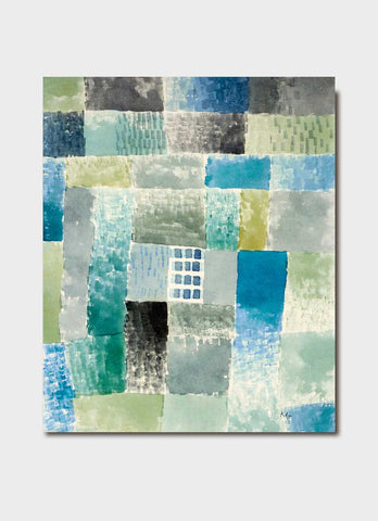 Paul Klee art card - First House in a Settlement
