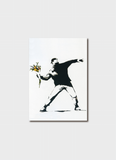 Banksy Art Card - Flower Thrower
