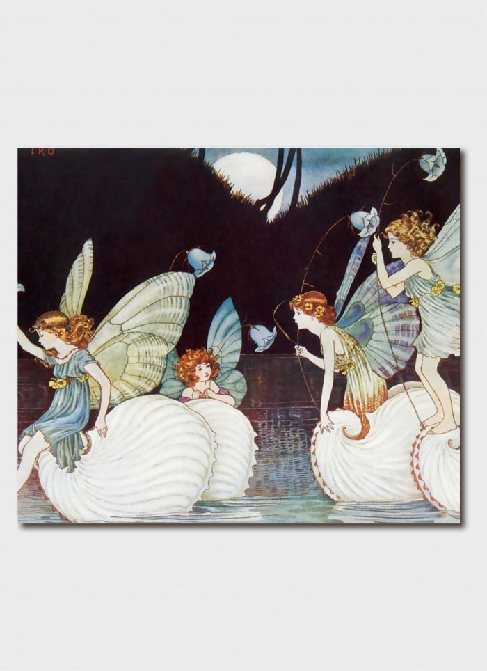 Ida Rentoul Outhwaite art card - Fairy Island