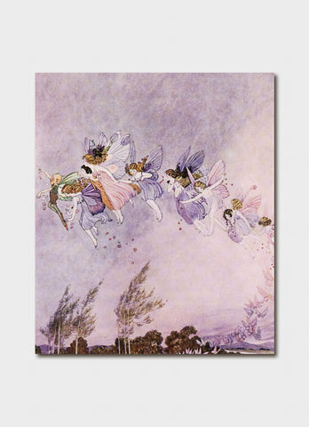 Ida Rentoul Outhwaite art card - The Farthest Ones Looked Like Great Butterflies