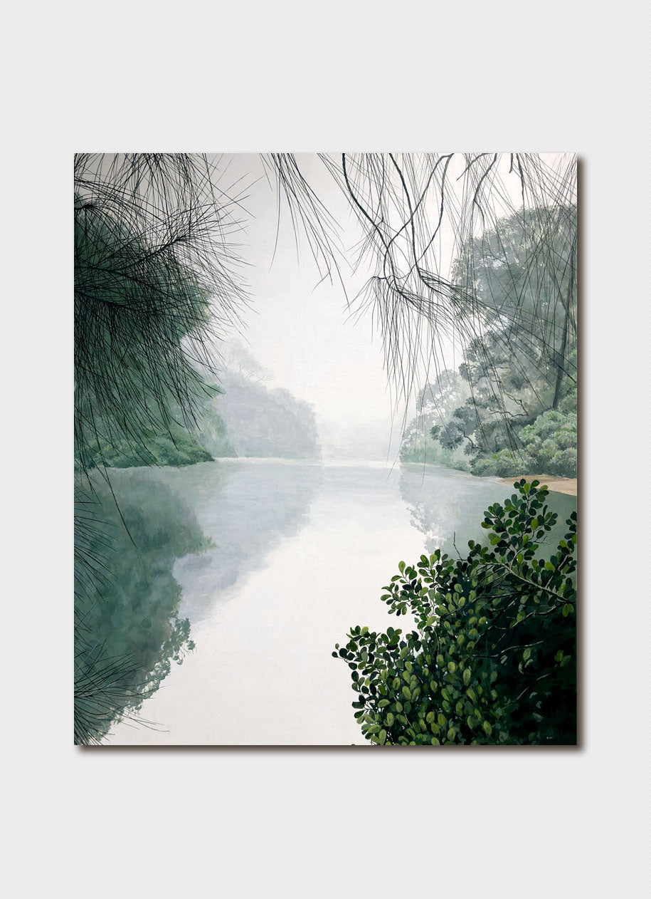 Sandi Rigby Art Card - Early Morning, Lane Cove River