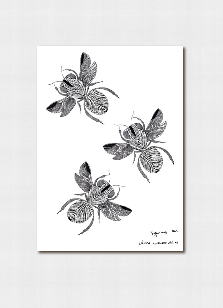 Delvene Cockatoo-Collins Art Card - Sugar Bag Bees