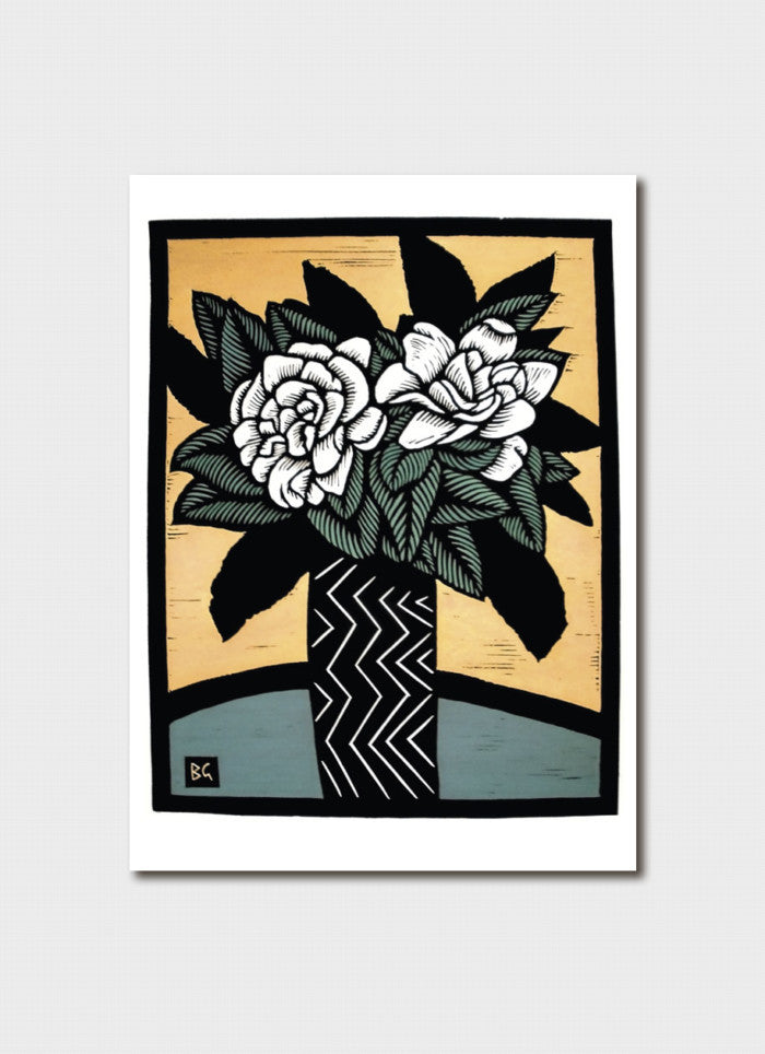 Bruce Goold Art Card - Gardenias