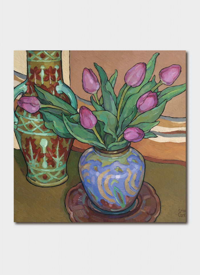 Criss Canning Art Card - Winter Tulips