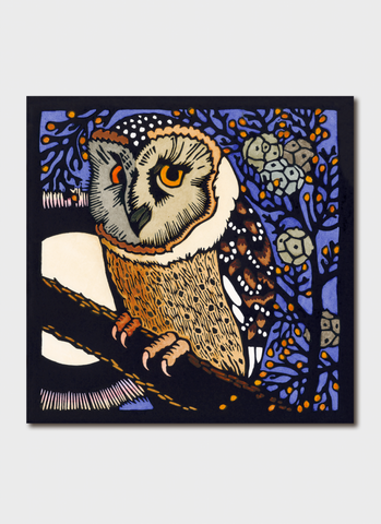 Kit Hiller art card - Masked Owl