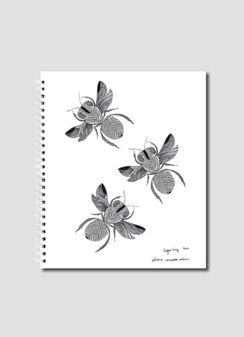 Delvene Cockatoo-Collins Small Notebook - Sugarbag Bees