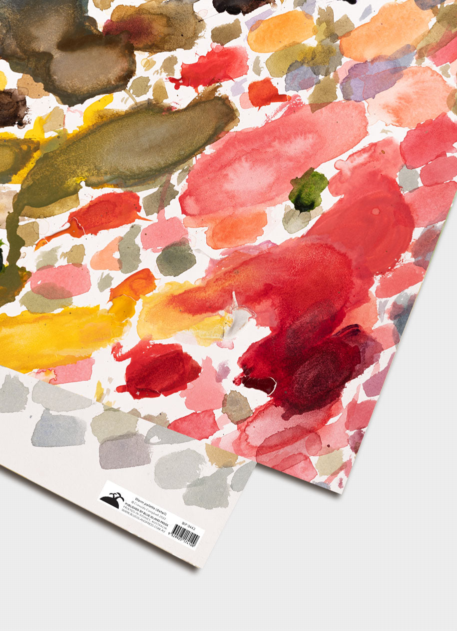Cressida Campbell - Warm Palette Wrapping Paper (detail)