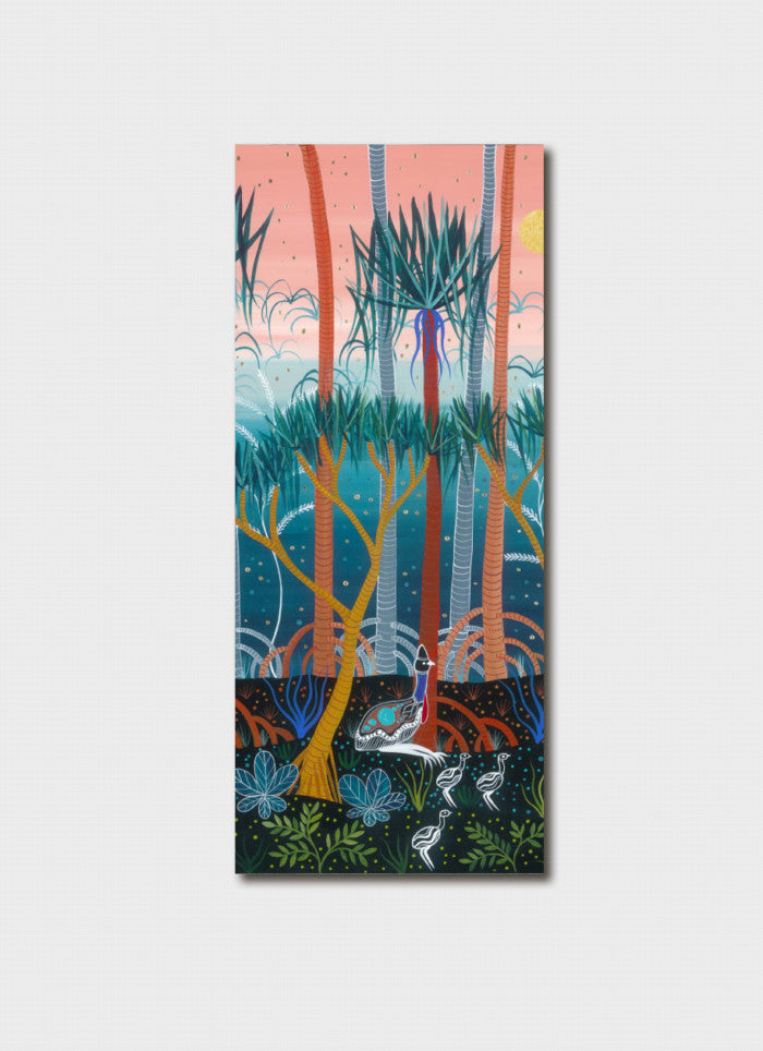 Melanie Hava Bookmark - Cassowaries in the Pandanus Forest