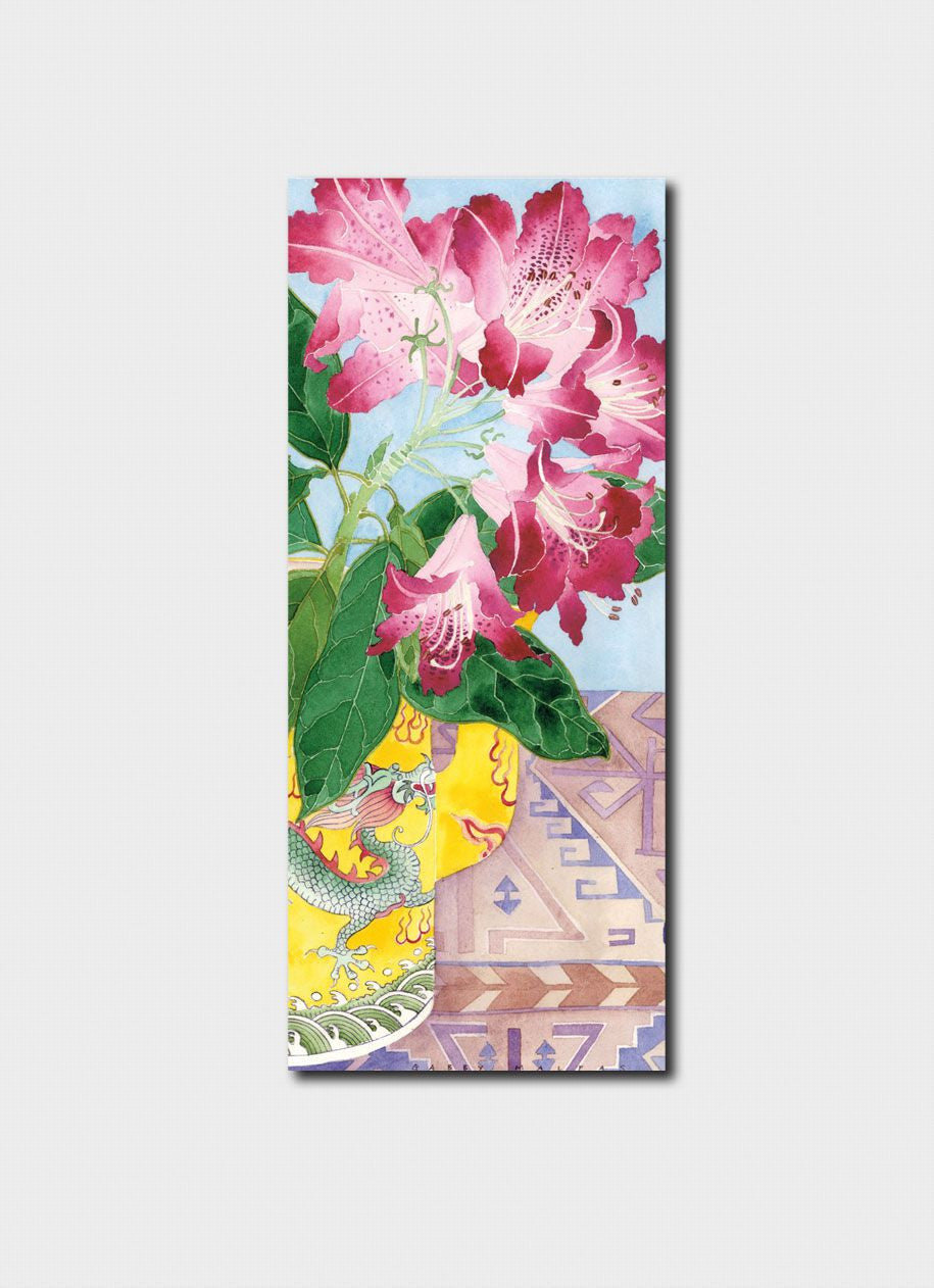 Gabby Malpas Lillies in Yellow Vase Bookmark