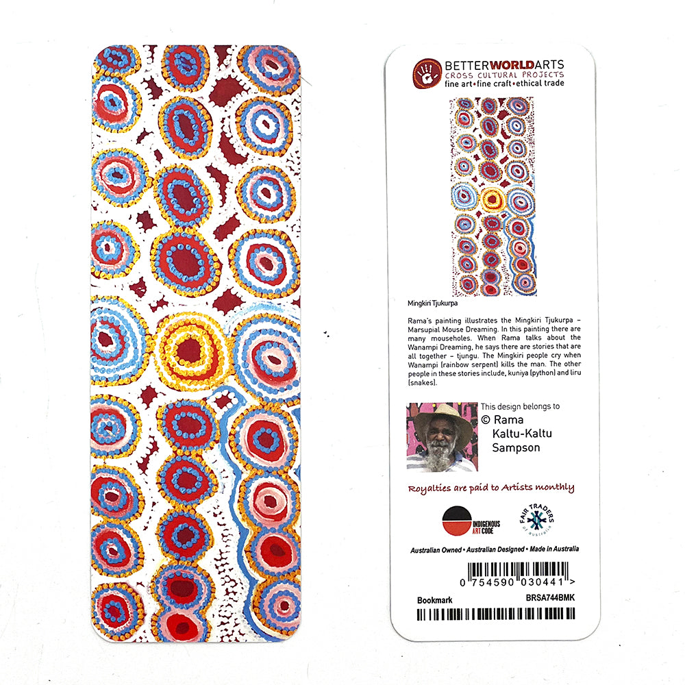 BWA Bookmark - Rama Kaltu-Kaltu Sampson - Mingkiri Tjukurpa