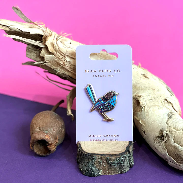 Splendid Fairy Wren Enamel Pin