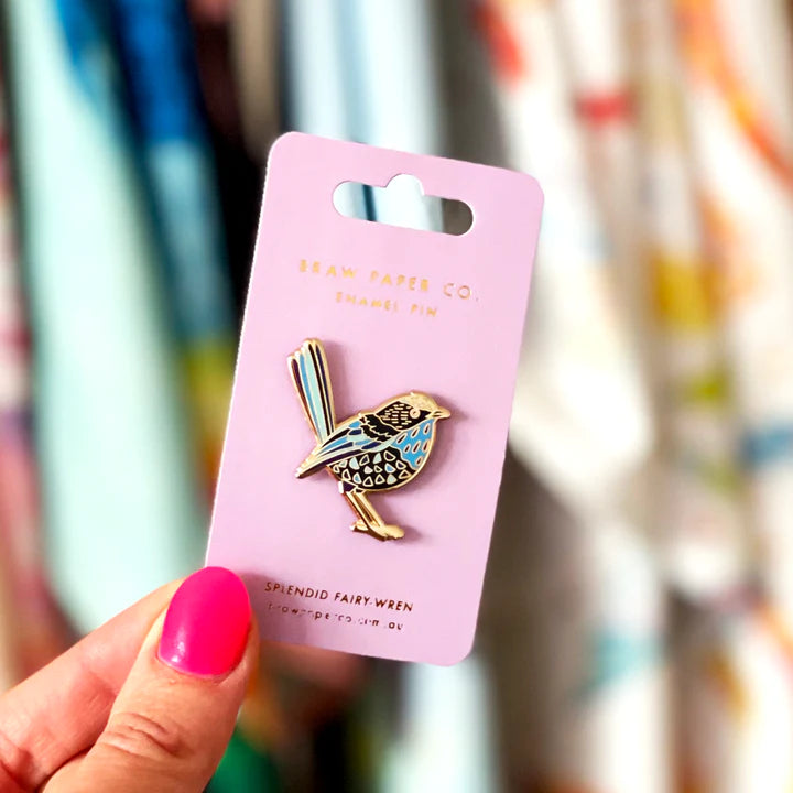 Splendid Fairy Wren Enamel Pin