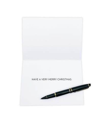 New Yorker Cartoon Christmas Card - Laughing All the Way (inside greeting)