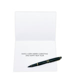 New Yorker Cartoon Christmas Card - Putting Santa