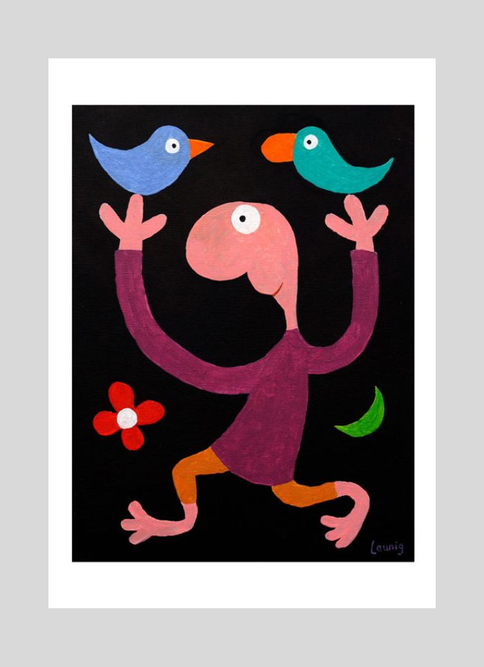 Leunig art card - Odd Birds