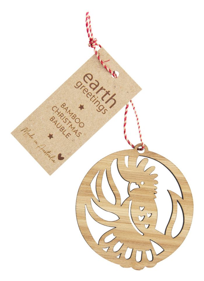 Bamboo Bauble - Black Cockatoo
