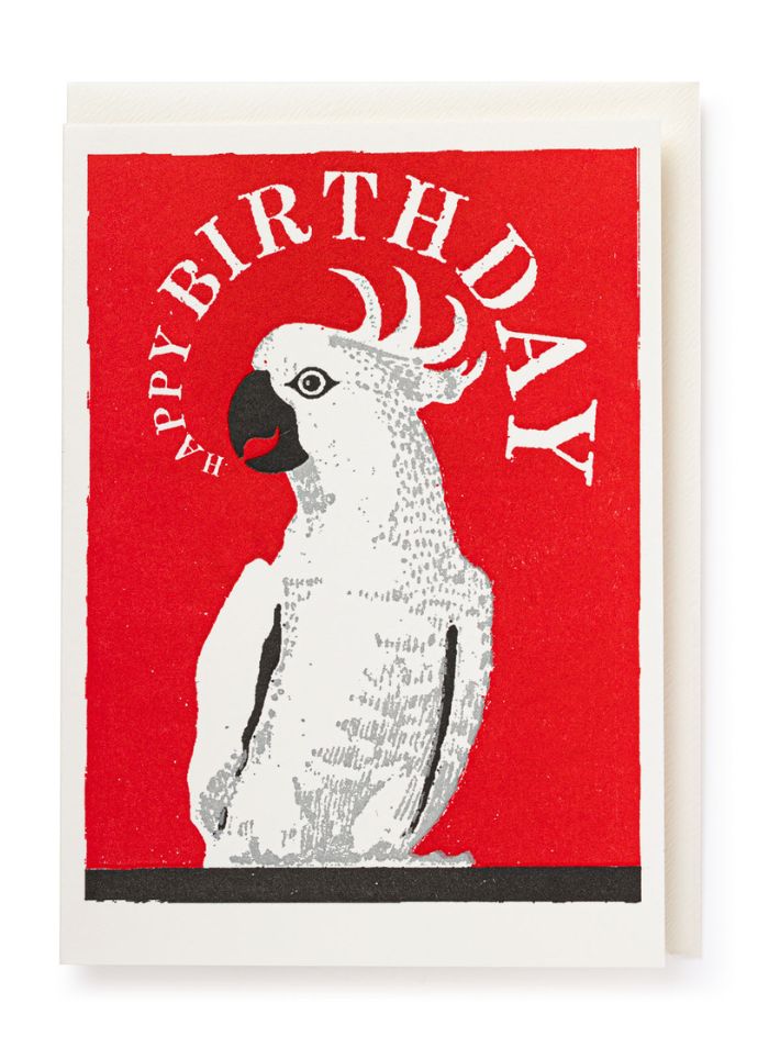 Archivist Press - Happy Birthday Cockatoo (Letterpress)