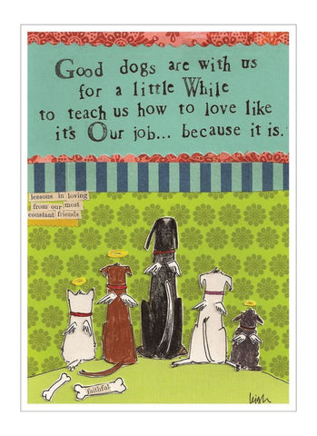 Curly Girl card - Good Dogs