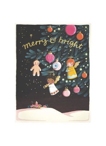 Joo Joo Paper Christmas Card - Angel Ornaments
