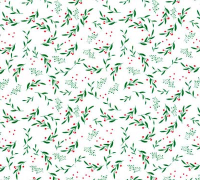 Wrapping Paper Roll - Christmas Holly