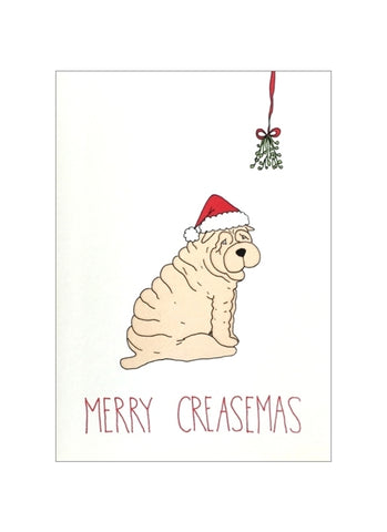 Merry Creasemas Christmas Card