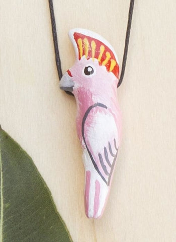 Songbird Whistle Necklace - Major Mitchell Cockatoo