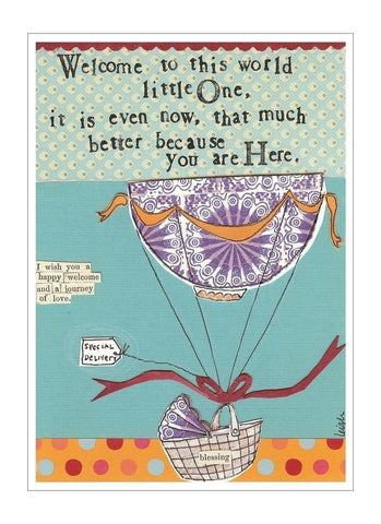 Curly Girl card - Welcome to the World
