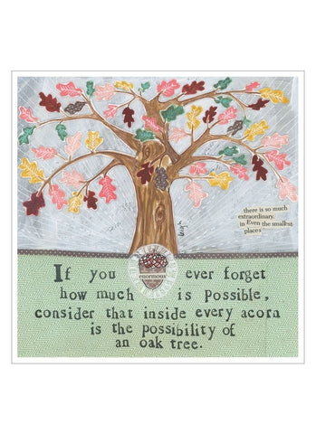 Curly Girl card - Oak Tree