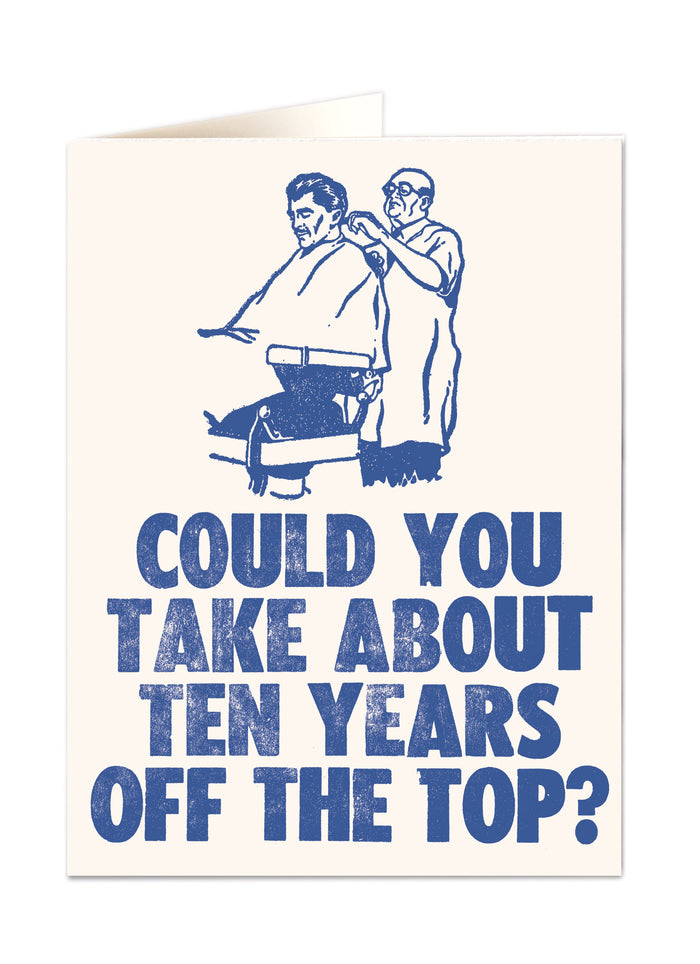 Archivist Press - Ten Years Off the Top (Letterpress)