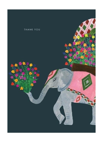 Hutch Cassidy greeting card - Elephant Thank You