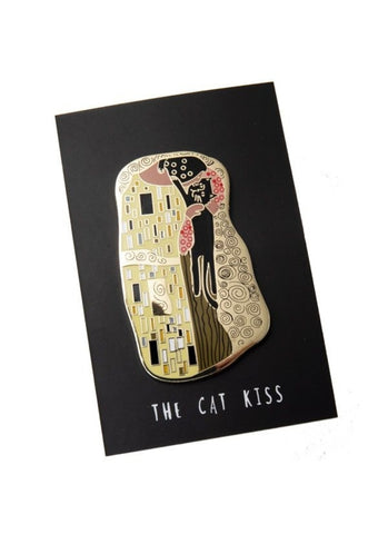 The Cat Kiss Luxury Enamel Pin