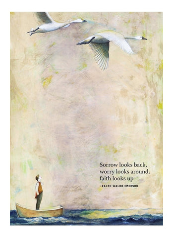 Sacredbee greeting card - Looks Up