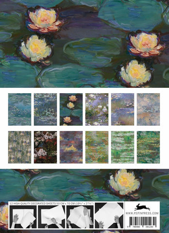 Monet Gift & Creative Wrapping Papers - back