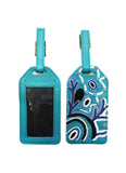 BWA Embroidered Leather Luggage Tag - Theo Hudson (B)