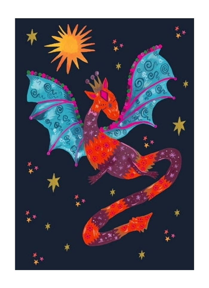 Hutch Cassidy greeting card - Carnival Dragon