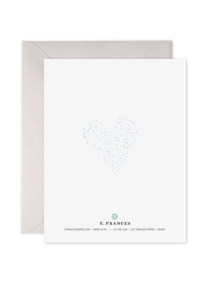 E. Frances- Wedding Wishes (foiled) back of card