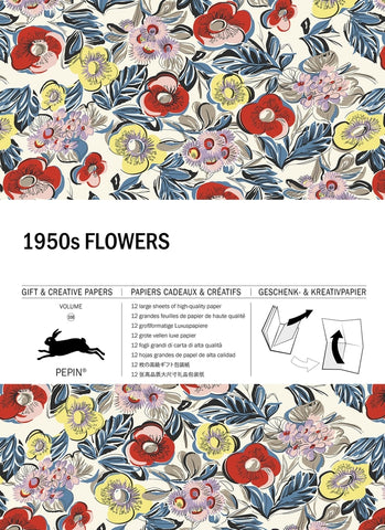 1950s Flowers Gift & Creative Wrapping Papers