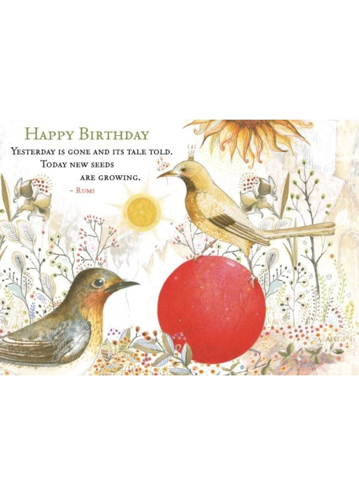 Sacredbee greeting card - Rumi's Birthday