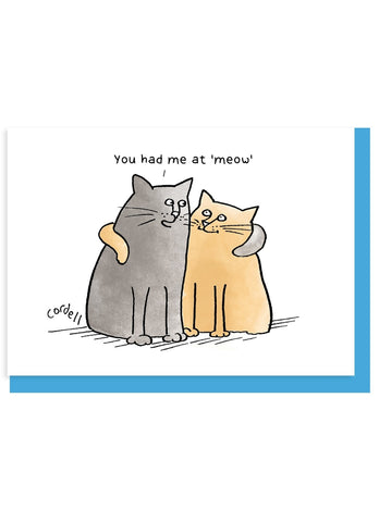 New Yorker Cartoon Card - You Had Me at Meow