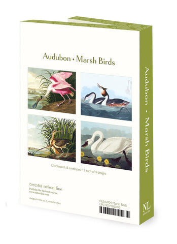Audobon Notecard Wallet Pack  - Marsh Birds