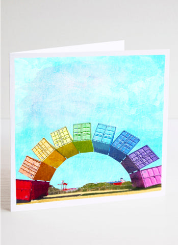 Fremantle Rainbow Containers - Braw Paper Co Note Card