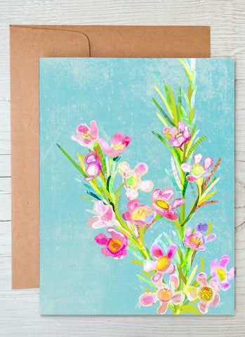 Wax Flower - Braw Paper Co Notecard