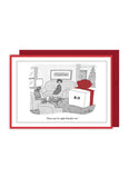 New Yorker Cartoon Christmas Card - Regifts Himself